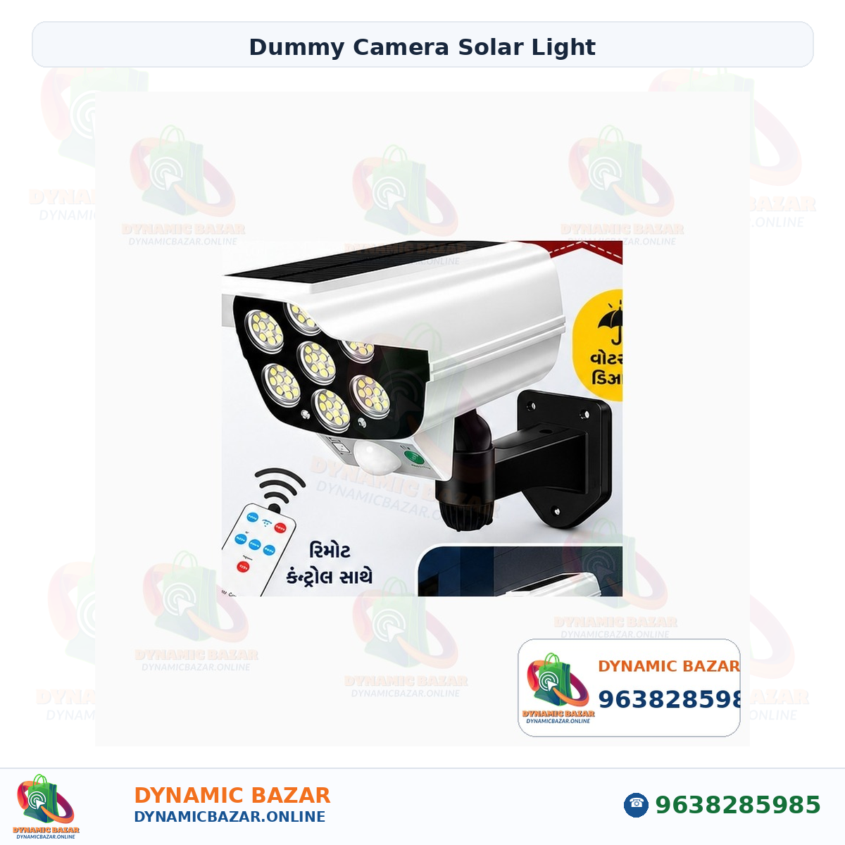 Dummy Camera Solar Light