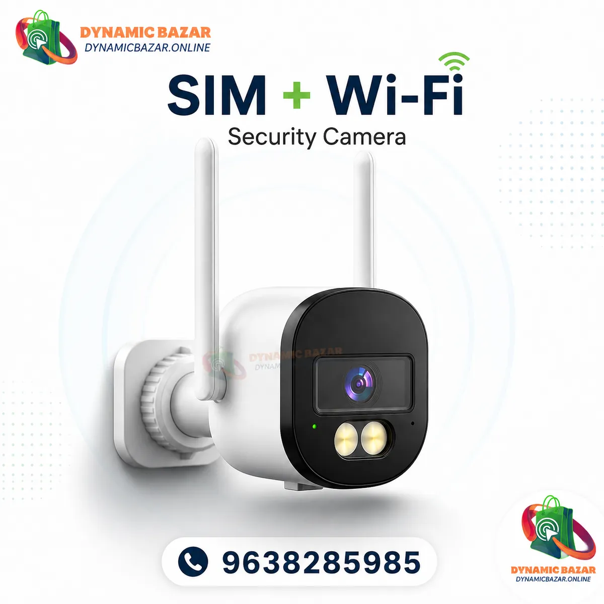 SIM + Wi-Fi CCTV Camera