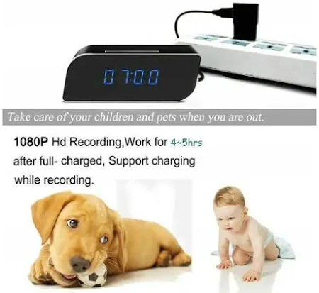 Digital Clock Smart CCTV Camera