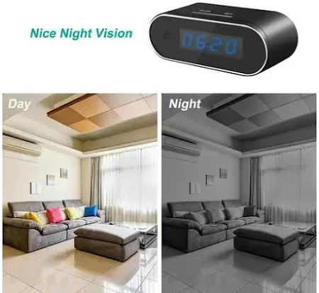Digital Clock Smart CCTV Camera