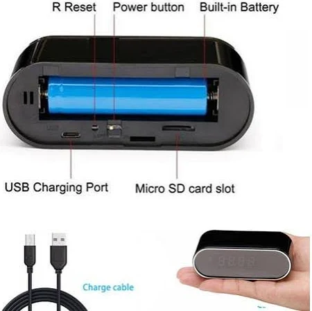 Digital Clock Smart CCTV Camera