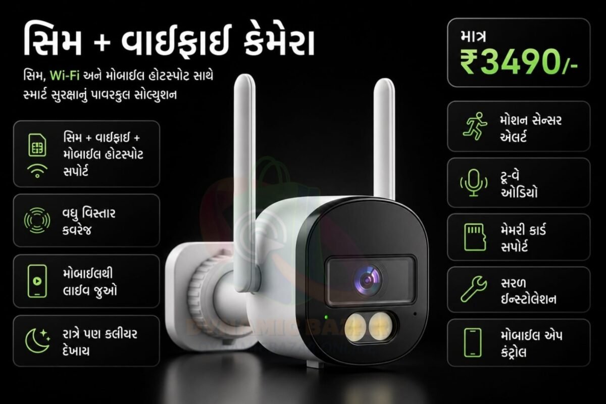 SIM + Wi-Fi CCTV Camera