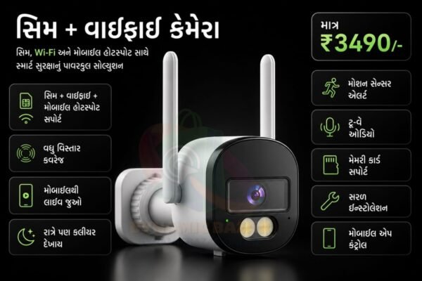 SIM + Wi-Fi CCTV Camera