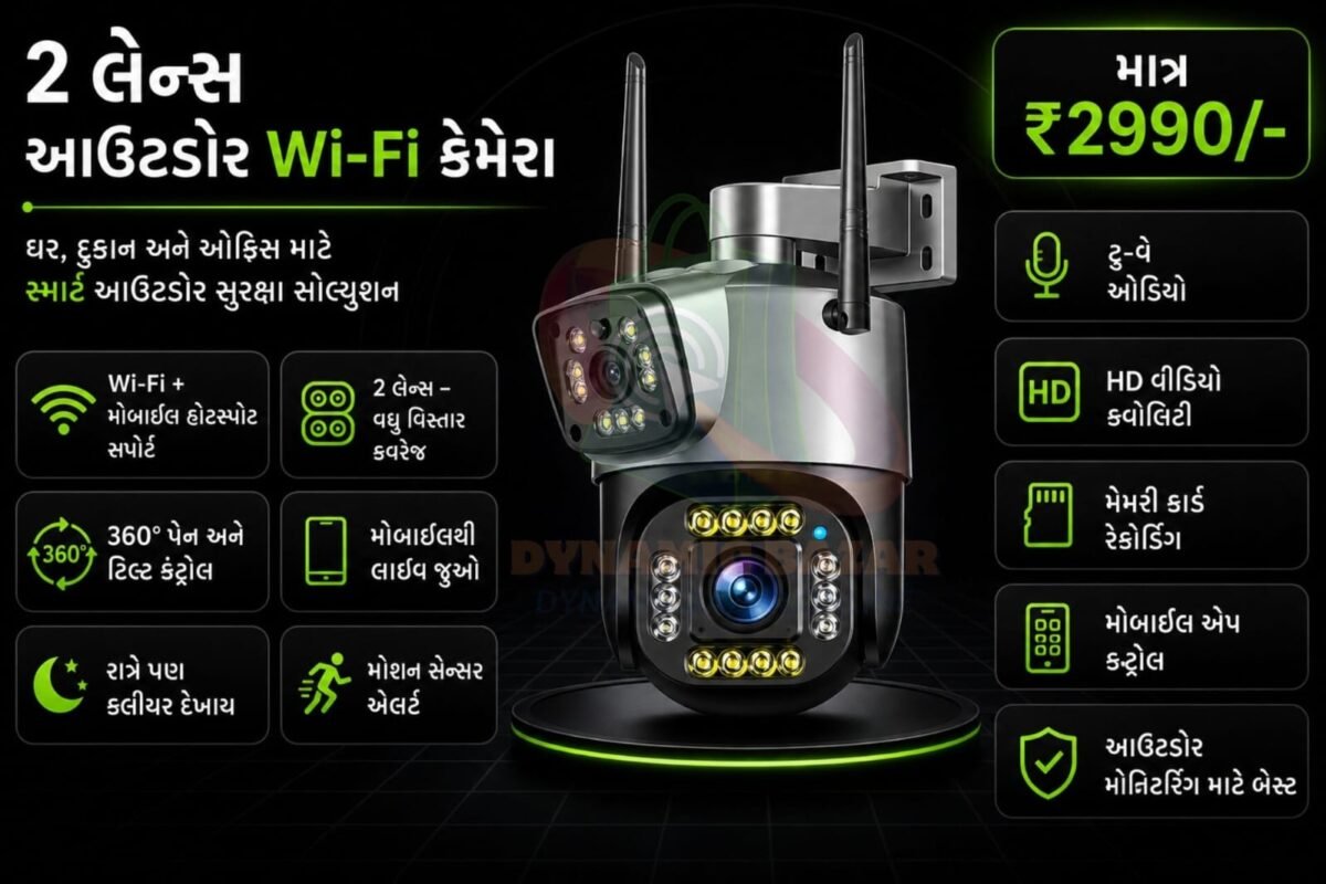 2-Lens Outdoor Wi-Fi Camera