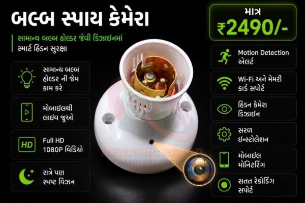 Bulb Spy Camera