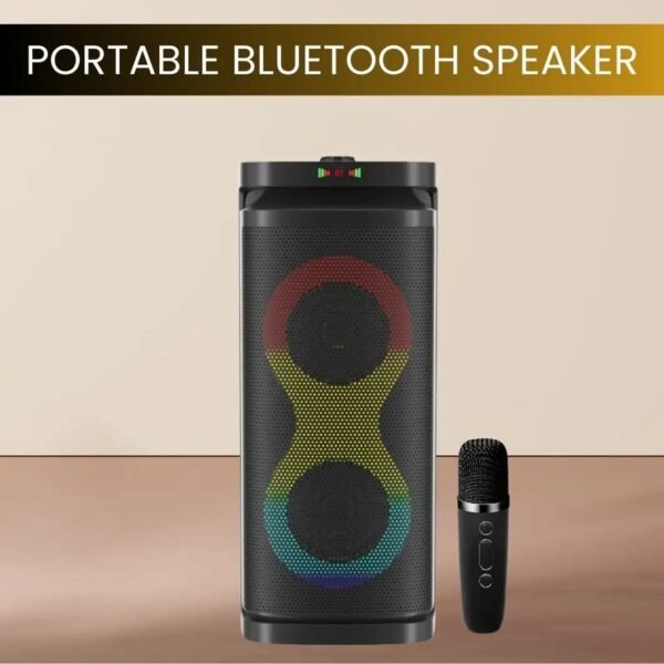 Dynamic Bazar™ 100W Party Speaker with Wireless Microphone